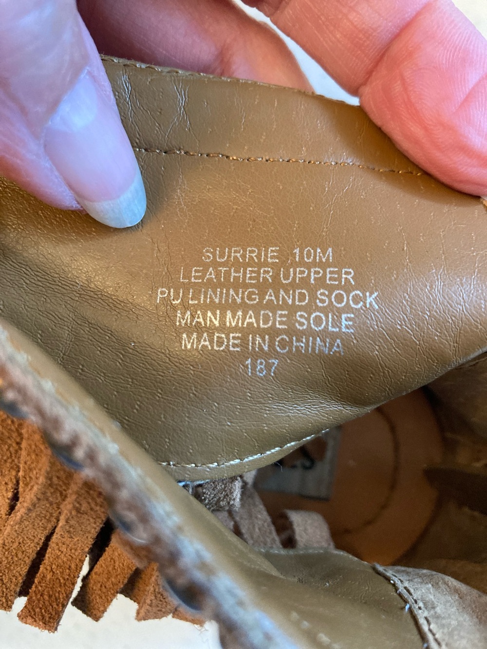 Steve Madden Fringe Suede Moccasin Sandals - Brown - Picture 3 of 10